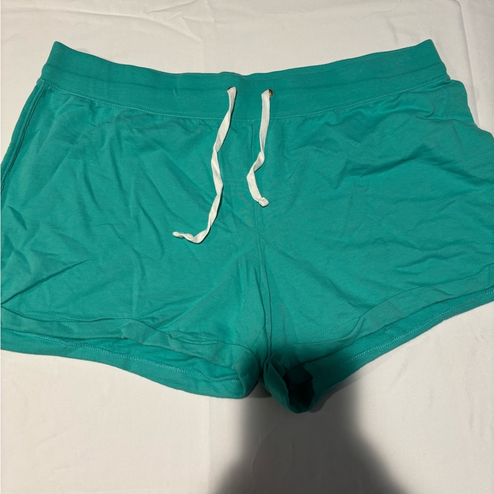 GAP Green Athletic Shorts Relaxed Fit Elastic Waistband